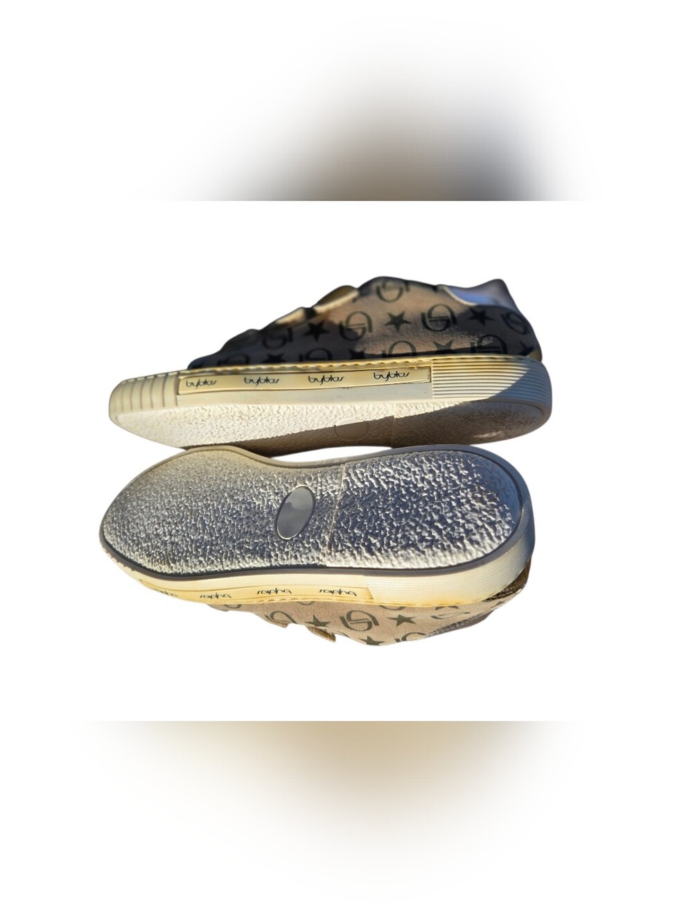 Byblos Metallic Gold Leather Snakeskin Textured & Intentional 'Worn' Style - Picture 6 of 8